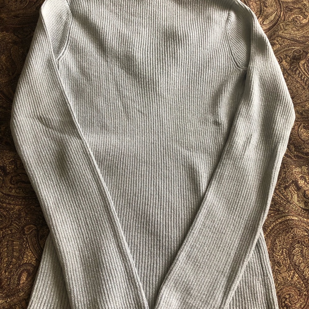 Cache Sweater. Gray With Beads. Size M. - image 5